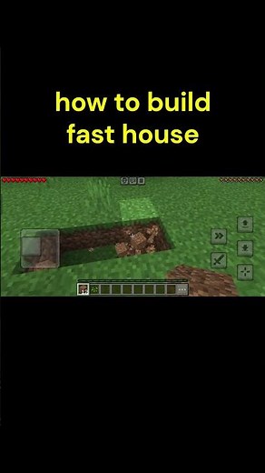 Build a Fast House in Minecraft in Just Minutes! 🏠 #minecraft