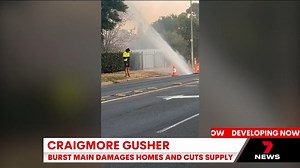 HAPPENING NOW: Dozens of Craigmore residents have been left without water after a pipe burst damaging properties. 7NEWS Adelaide at 6pm | www.7NEWS.com.au #7NEWS | 7NEWS Adelaide