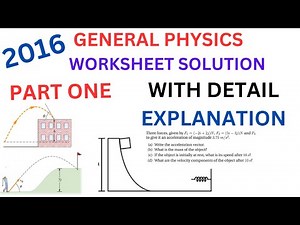 #General_Physics #Worksheet #Kinematics #Energy #Momentum #John_Tutorial