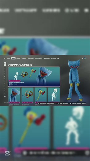 POPPY PLAYTIME FORTNITE ITEMSHOP 12.2.26 #fortnite #fortniteshop #shorts #poppyplaytime