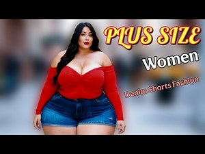 Plus-Size Women Rocking Short Denim Fashion in NYC | Confidence & Style on the Sidewalk