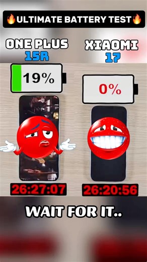 ONE PLUS 15R VS XIAOMI 17 !! BATTERY TEST