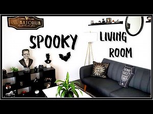 Spooky/Halloween/Goth Themed Living Room Tour!