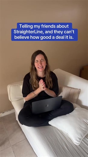 No, we’re not too good to be true. We’re the real deal. Find out more at StraighterLine.com. #TransferCollegeCredit #OnlineClasses #CollegeStudents #CollegeHacks #StudyTok