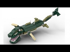 Lego 31121 Sea Dinosaur Mosasaur Alternate Build