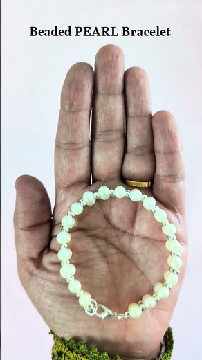 DIY Beaded Pearl Bracelet | Easy Bracelet Making at Home