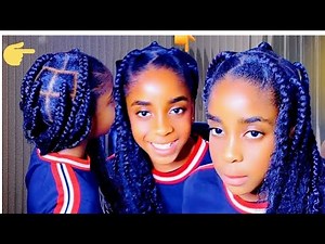 👉Hairstyles For Girl | Dutch Waterfall Braid for Black Girls : Hair Tutorial
