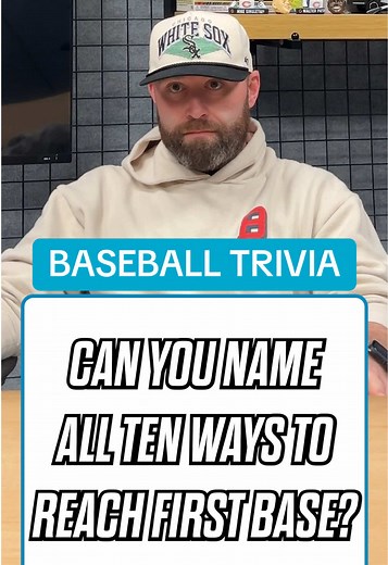 Can you name all 10 ways to reach 1st Base in baseball? @Barstool Baseball