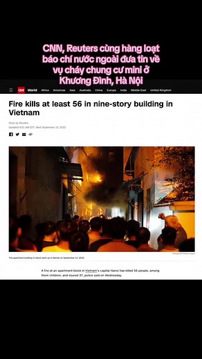 Cháy chung cư mini ở Khương Đình, Hà Nội