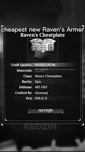 New Raven Armor Tutorial #roblox #theforge