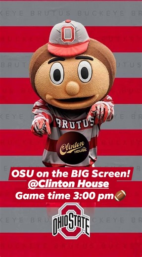 Get your seat! Game Day!  Great wings, steaks, apps + more Bring the gang! Buckeye flags are flying at the Block ⭕ Bar! O...H ..數呂 | Clinton House | Facebook