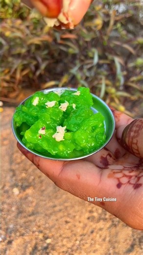 Mini Easy Green Jelly Recipe at Home 💚 #shorts #jelly #viral