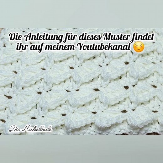 Ein super schönes Muster in nur 2 Reihen 😍 #crochet #häkeln #amigurumi #häkelmuster #decke #schal