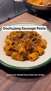 Gochujang Sausage Pasta?! 🤯 by @xiensscran 🔥 for full recipe & breakdown! Brilliant recipe #Gochujang #Pasta #EasyRecipe | NatCooking