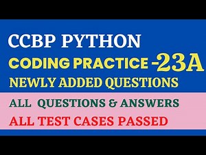 Coding Practice - 23A | Functions | Python | CCBP 4.0