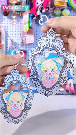 wooacryofficial on Instagram: "How about a frame keychain? #custommerch #woodenkeychain #customkeychain #keychaindesign #wooacry #merchdesign #artmerch #artistalley"