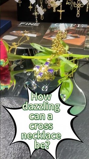 ✨ How dazzling can a cross necklace be ✨