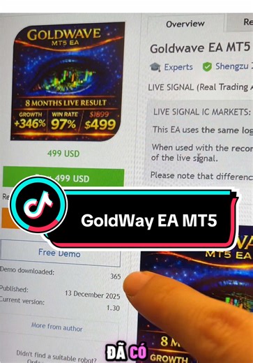 GoldWay EA MT5 | Tải Miễn Phí | bót vàng TOP 1 trên chợ #forex #eaforex #robottrade #review #trading