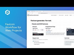 Favicon Workflow for Web Projects