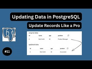 How to Update a Record in PostgreSQL - PostgreSQL Tutorial #11