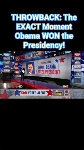 The EXACT Moment Barack Obama Won the 2008 Election!!!! #politics #election #unitedstates #history