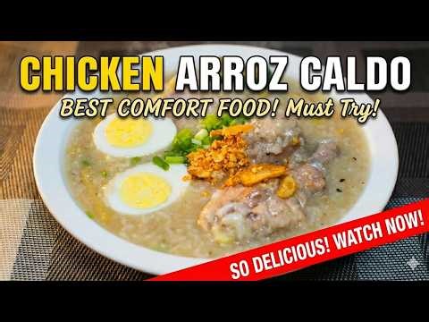 Chicken Arroz Caldo na May Linamnam 😋🍲 | Ito ang Tamang Proseso sa Mas Masarap na Luto