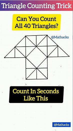 Triangle Counting Trick Detailed Explanation | Fast Triangle Counting Reasoning Trick #shorts