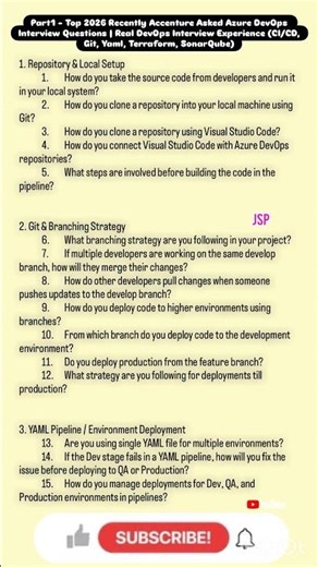 PART1 - Top Recently Asked Accenture Azure DevOps Real Interview Questions for Experienced Engineers
