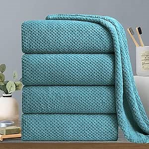 Amazon.com: Hailea Extra Large Bath Towels Set 35x70 Inches - Aqua Luxury 600 GSM Oversized Bath Sheet Towel,Ultra Soft Microfiber - Quick Dry,Highly Absorbent Shower Towels Spa Hotel Bathroom Towel Set (4-Pack) : Home & Kitchen
