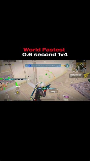 World Fastest 1v4 💀 #bgmi #pubg #viral #esports