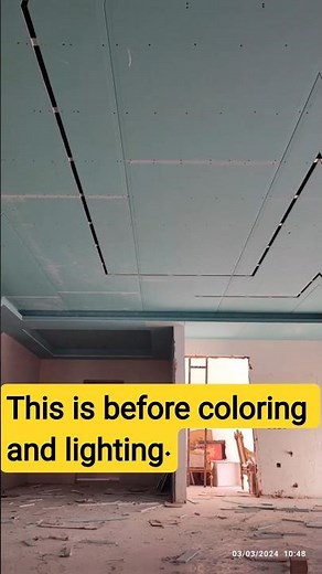Step-by-Step KNAUF Ceiling Installation Before Paint & Lighting 💡🔨