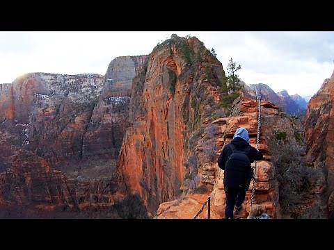 Angels Landing Hike - Ascent & Descent | Zion National Park | Utah | 4K | GoPro HERO 7 Black