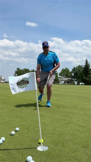 Putting practice at the golf course has turned into Putting for pizza. My putting needs to get better so I can start having even more pizza or in this case look for the best patio in Burlington #putting #golf #pizza