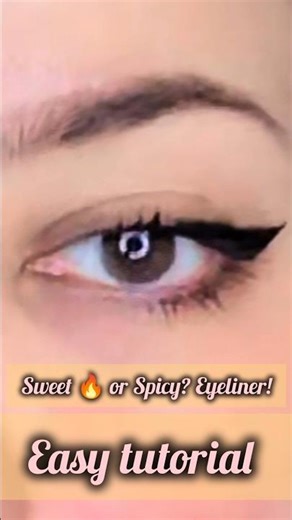 Sweet & Spicy Easy Eyeliner Tutorial 🔥🍯 | Beginner Friendly Winged Liner in Minutes