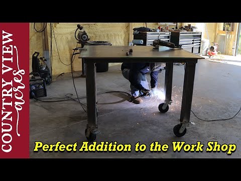 Building a Welding table for our New Workshop