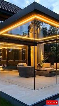 Building a High-End Glass Conservatory Backyard #luxury #construction #satisfying