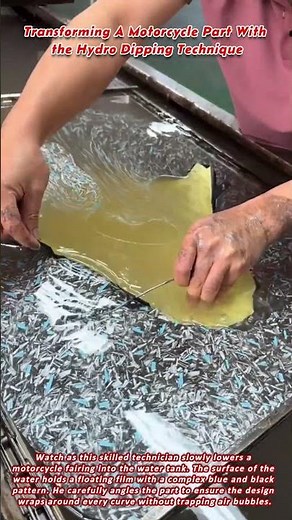 Transforming A Motorcycle Part With the Hydro Dipping Technique