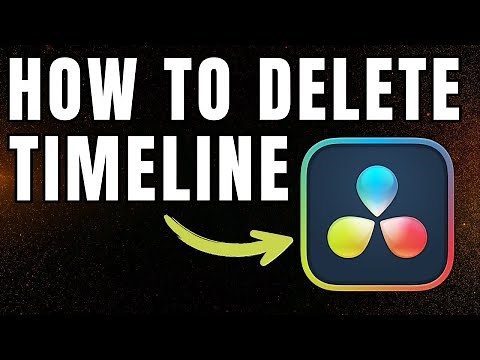 How To Delete Timeline in DaVinci Resolve 19 Tutorial