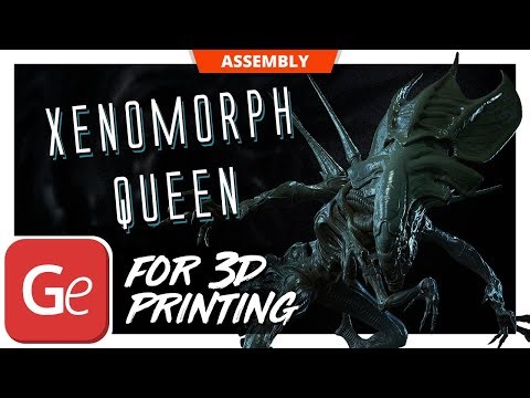 Xenomorph Queen STL files for 3D printing | Assembly by Gambody