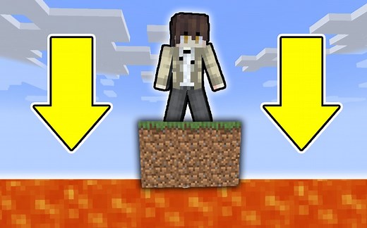 区块生存，但周围都是岩浆