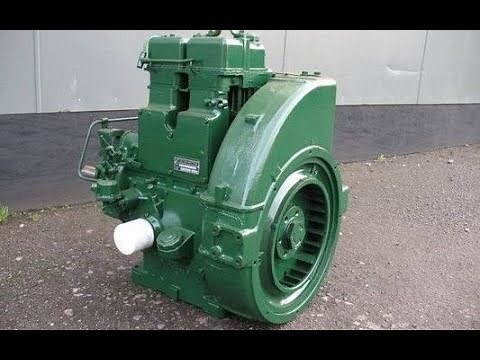 Big Old Lister Engines COLD STARTING UP and COOL SOUND 2