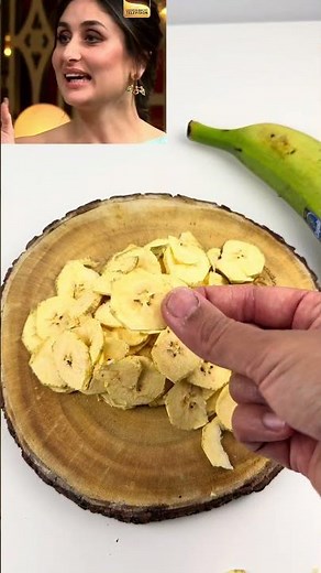 Healthy Air Fryer Banana Chips | Crispy Oil-Free Snack | Easy Homemade Banana Chips #Shorts