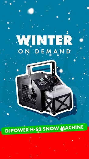 Snow in December? We make it happen. ❄️ The DJPower H-S2 delivers...