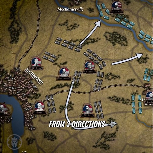 The Battle of Seven Pines (also known as the Battle of Fair Oaks) was fought from May 31 to June 1, 1862, during the American Civil War. It was part of the Peninsula Campaign, where Union forces, under Major General George B. McClellan, clashed with the Confederate Army led by General Joseph E. Johnston near Richmond, Virginia. The battle resulted in heavy casualties on both sides, with no decisive victor, but it marked a turning point in the Confederate defense. #BattleOfSevenPines #FairOaks #C