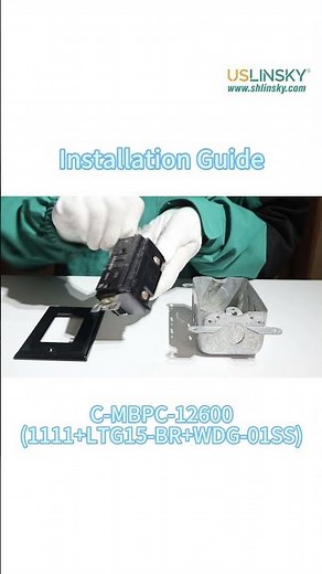 How to install the 6-hole socket plastic panel and galvanized steel junction box Kit