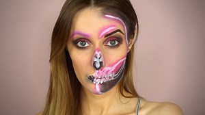 5.6K views | Halloween is upon us! Follow along as we take you through how to achieve this neon skull makeup look! | LiSTNR Entertainment | Facebook