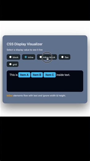 CSS Display Property Explained LIVE | Interactive Demo