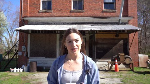 I added post office safety glass as my new window: Abandoned homestead