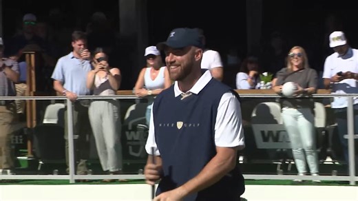 Robby Baker on Instagram: "Travis Kelce understood the assignment Birdie the 16th hole and celebrate with the fans"