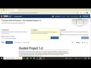 Access 2021 In Practice - Ch 1 Project 1-2 | SIMnet Assignment Help 2024 Access Step by Step Guide